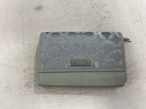 【COACH】コーチ　二つ折り財布　シグネチャーシルバーグレー　レザー×合成繊維生地　SY02-EX1