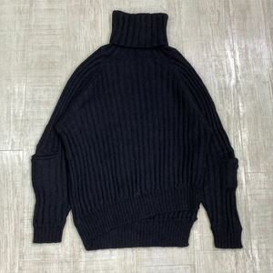 FRAPBOIS Asymmetry Turtle Knit フラボア アシンメトリー モヘア タートル ニット 長袖 タートルネック 変形 セーター SIZE 1 609