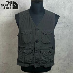 MJ230927-11【USED】THE NORTH FACE ノースフェイス GD TREKKER VEST_GDトレッカーベスト Sサイズ NP71620 グレー