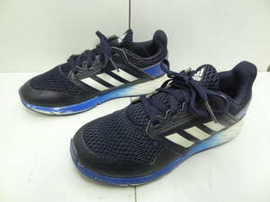 全国送料無料 レア !! アディダス adidas FAITO 子供靴キッズ男＆女の子 紺色ランニングメッシュスニーカーシューズ 21cm