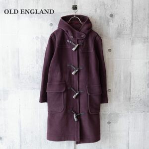 【OLD ENGLAND】オールドイングランド　ダッフルコート　ヘリンボーン　ボルドー　英国製