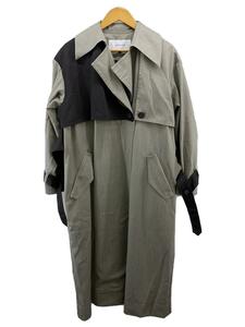 LE CIEL BLEU◆Wrapped Trench Coat/トレンチコート/36/ポリエステル/GRY/無地/25S69302