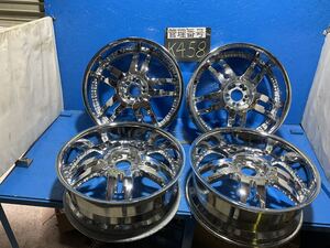 〈K458〉ホイール4本セット　MAXLOAD SAE2530 22インチ8.5J オフセット＋34 PCD5H114.3／120 マルチ　ハブ73mm ボルト穴15mm MURANOなど