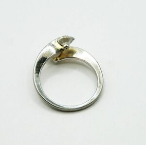 【リング・指輪】Ring012 ジルコニア(フランス製)／サイズ：内径18.00㎜　重さ1.38g 当時ものです。