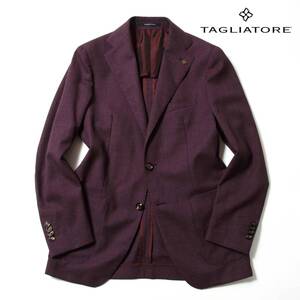 ★極美品★定価12万★TAGLIATORE タリアトーレ ウールジャケット ボルドー 44 イタリア製 BEAMS