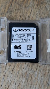 トヨタ純正ナビ SDカード NSZT−W62G / NSZT−Y62G 2020年度 春版