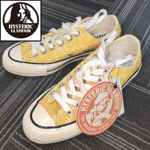 HYSTERIC GLAMOUR スタッキングロゴ柄 ローカットスニーカー