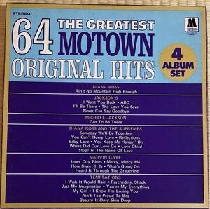  LP THE GREATEST 64 MOTOWN ORIGINAL HITS 4 ALBUM SET