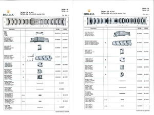 ロレックス ROLEX ブレスレット パーツカタログ R8 完全版2006 + R8 2009新型ブレス追加分 USBメモリ収録