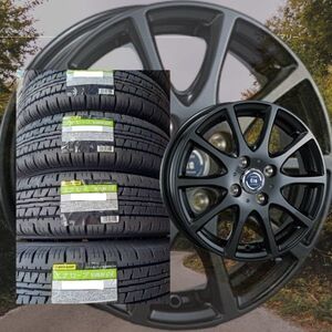 【2024年製】ダンロップ エナセーブ　VAN01 145/80R12 80/78+TIRADO ETA 4本総額 45400円 タイヤ+アルミホイール 車検対応 JWL-T規格