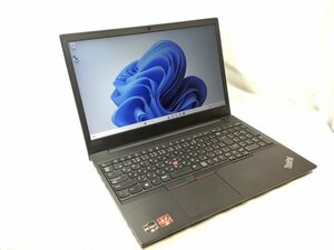 お宝アキバ/動作品14日保証 Wi-Fi カメラ AC付 充電96％5h ThinkPad E595 15.6型 11Pro64Bit Ryzen5 3500U メ8 SSD256 梱100 小0146