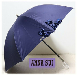 新品タグ付き【ANNA SUI アナスイ】晴雨兼用 短長傘 立体りぼん プチグラン 日傘 雨傘 v2606