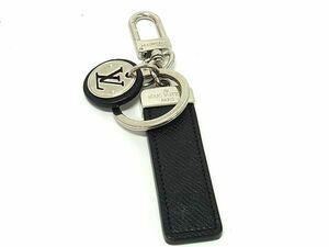 1円 ■極美品■ LOUIS VUITTON ルイヴィトン M67242 タイガ ポルトクレ ネオLVクラブ キーホルダー キーリング ブラック系 AY2152