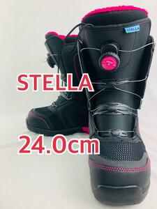 STELLA ステラ スノーボードブーツ　スノボ　靴　ブーツ　24.0　BOA　#513254