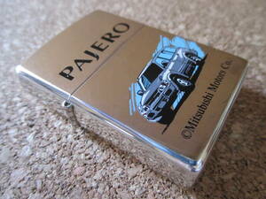 ZIPPO 『PAJERO MITSUBISHI MOTORS Co. パジェロ 三菱モータース 』1999年4月製造 デリカ ギャラン オイルライター ジッポ－ 廃版激レア