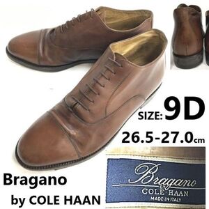 90s/希少イタリア製/最高級モデル★Bragano/COLE HAAN★本革/チャッカブーツ【9D/26.5-27.0/茶】ビジネス/Leather/Dress shoes◆pWB106-3