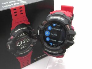 1000円スタート スマートウォッチ CASIO カシオ G-SHOCK GSW-H1000 ブラック×レッド デジタル メンズ 充電器/箱付 腕時計 WHO D60066