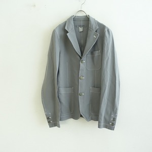 コムデギャルソンシャツ COMME des GARCONS SHIRT *ポリエステルツイルステッチジャケット*XSグレー(jk33-2404-825)【62E42】