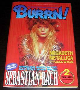 BURRNバーン1999年2月号★SEBASTIAN BACH,MEGADETH