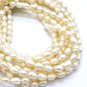 1円〜!!良品!!▼本真珠3連ネックレス▼D 約56.0g 約63.0cm pearl パール jewelry ジュエリー necklace DA0/DA0S565