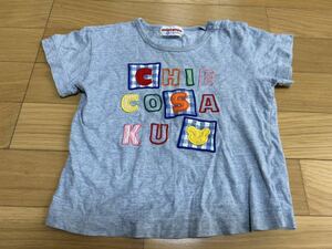 ミキハウス　チエコサク　半袖Tシャツ 90センチ　トップス　キッズ　ベビー服　レトロ