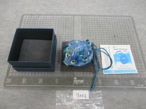 7002　　LANGLEY Duet Ocarina デュエットオカリナ ブルー　全長 約11cm / 幅 約9cm