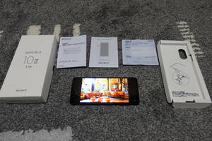 動作良好（中古・美品）☆ SONY/ソニー　Xperia 10Ⅲ Lite （ブラック）　XQ-BT44 OS:12 5G 4500mAh Simフリー おサイフケータイ　　　 