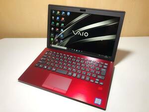 最新 office2024搭載 快適スペック！【極美品】VAIO S11 RED EDITION VJS112C12N LTE SIM i7 8550U 16GB/512GB Windows 10 Pro カメラ