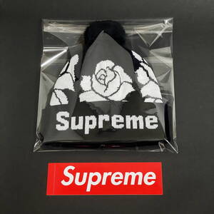 Supreme Rose Beanie Black 22FW シュプリーム ローズ ビーニー ブラック ニット帽