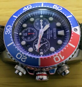 ★希少！★SEIKO Solar クロノグラフ Divers200 ★ ヴィンテージ ソーラーモデル