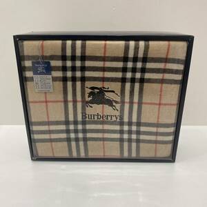 激レア【送料無料】新品未使用/正規品/Burberry/バーバリー/ Burberrys/バーバリーズ/タオルケット/ノバチェック/ホース/綿100% (0183y）