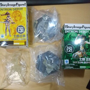 【即決 送料無料】士郎正宗　INTRON DEPOT 2、3　クリア フィギュア 3体セット【内袋未開封】