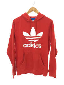 adidas◆パーカー/O/コットン/RED/プリント/0DY001