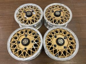 RAYS VOLK アルミホイール 10インチ　10x4.3B ゴールド 4H PCD110 OFF+38 当時物 旧車 希少品 4本 ホンダN360