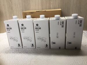 ●未開封品! KONICA MINOLTA 9936-0162 CD1-106(BK)　1000ml 計5点セット インク 純正 [D1017L4 1F-6]