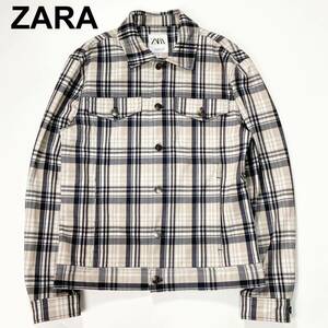 ZARA ザラ チェック オーバサイズ ジャケット M レディース B92424-117