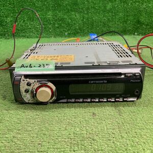 AV6-237 激安 カーステレオ CARROZZERIA PIONEER DEH-320 GC PG 023992 FM/AM CD プレーヤー 本体のみ 簡易動作確認済み 中古現状品