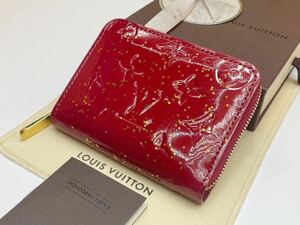 極美品◇LOUISVUITTON◇ヴェルニ◇モノグラム◇ジッピー コインパース◇コインケース◇ルイヴィトン◇ポムダムール×ゴールドラメ◇