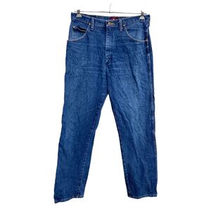 Wrangler カウボーイ ロングパンツ W34 ラングラー 31MWZ ブルー コットン メキシコ製 古着卸 アメリカ仕入 2410-252