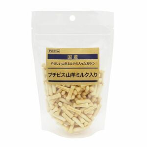 （まとめ買い）ペットプロ 国産おやつ プチビス 山羊ミルク入り 78g 犬用おやつ 〔×12〕