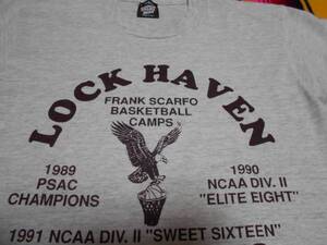 １９９１年製 LOCK HAVEN UNIVERSITY EAGLES BASKETBALL ロックヘブン大学ペンシルバニア バスケットボール チャンピオンSCREEN STARS BEST