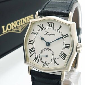 ◆オークション◆ Longines シンパシーケース 3260 メンズ 手巻き L846.4 銀無垢 OH済 ロジェデュブイ 箱付 美品 ◆送料無料◆ 質屋-9782