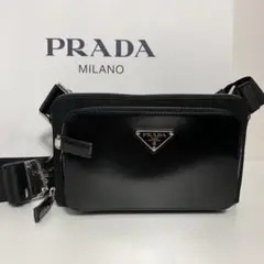 【新品】  PRADA ショルダーバック レザー ボディーバック プラダ