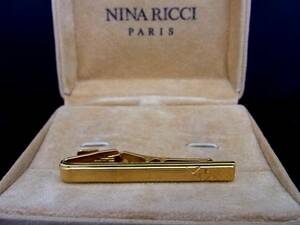 ■美品■№0751 ニナリッチ【NINA RICCI】【ゴールド】■タイピン・ネクタイ ピン♪