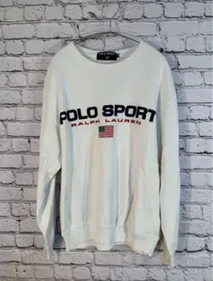 ポロスポーツ　POLO SPORT デカロゴ　スウェット　ホワイト