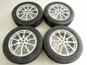 ZACK　JP102　18インチアルミホイール　4本　18×7J　+48　PCD114.3-5　ブリザック DM-V2　225/60R18