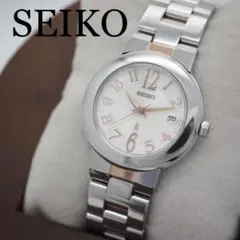 623【美品】SEIKO lk ルキア デイト付き ラウンド　レディース