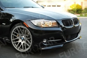 BMW 3シリーズ E90 E91 LCI 後期 ノーマル ハイライン フロント スプリッター PP素地 2PCS 未塗装 2009-2012 FS-50686