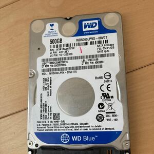 HDD SATA ノートPC用 500GB WD ⑧