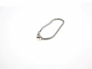 ◆ 美品 トロールビーズ ブレスレット ハングル アクセサリー925 銀 花柄 シルバーブレスレット LAA刻印 142240